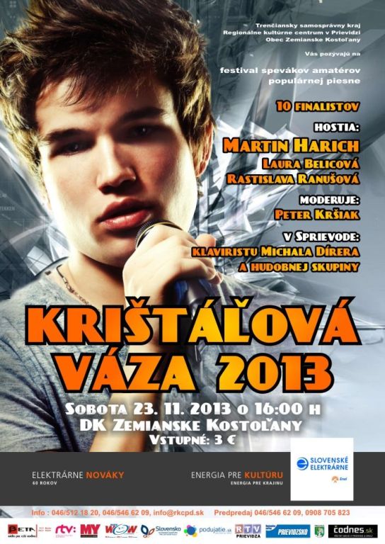 Krištáľová váza 2013 - plagát