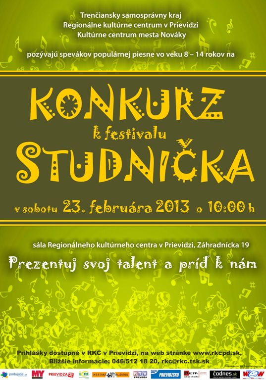 Konkurz Studnička - plagát