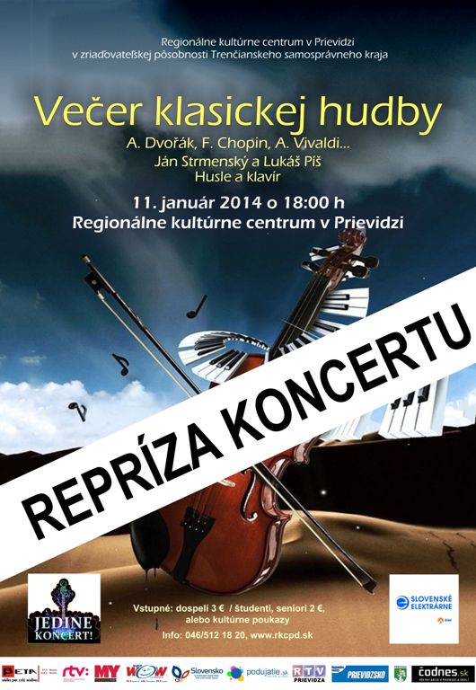 Večer klasickej hudby - plagát
