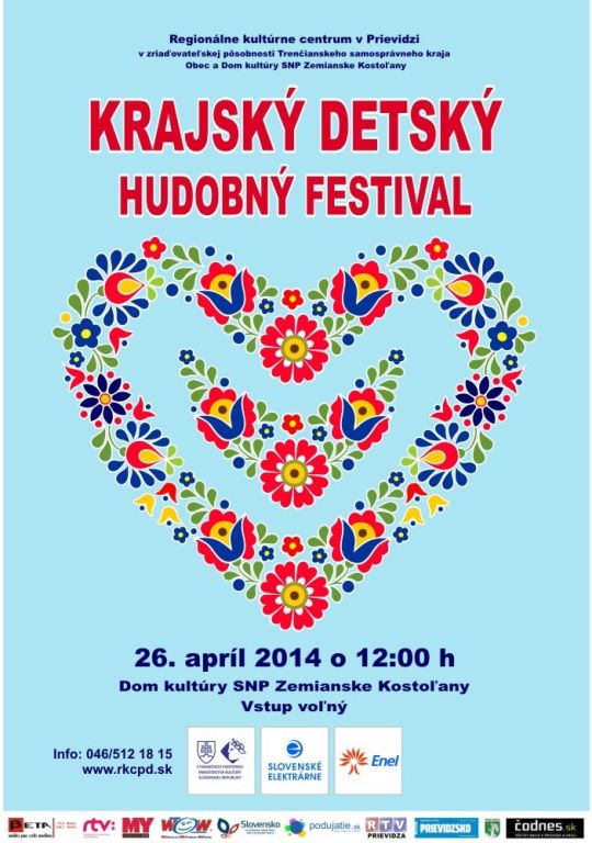 Krajský detský hudobný festival - plagát