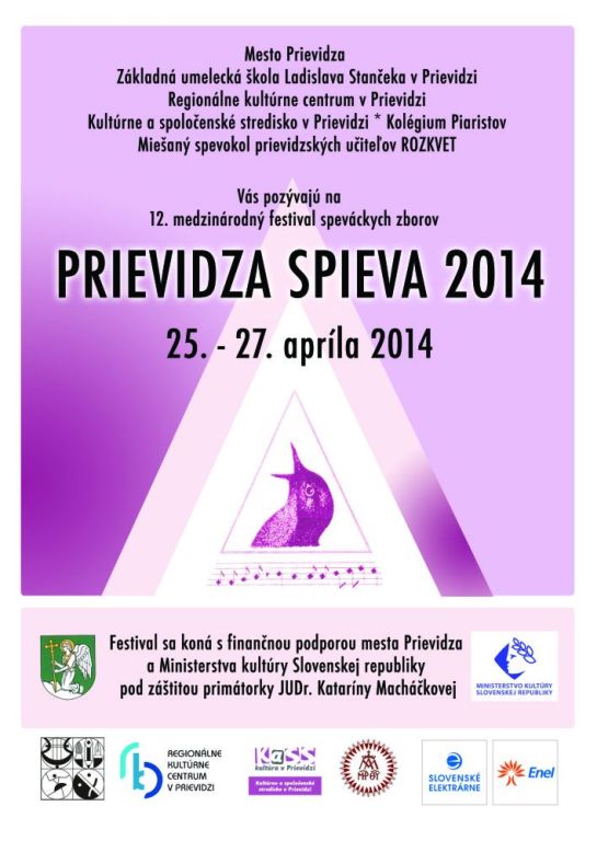 Prievidza spieva 2014 - plagát