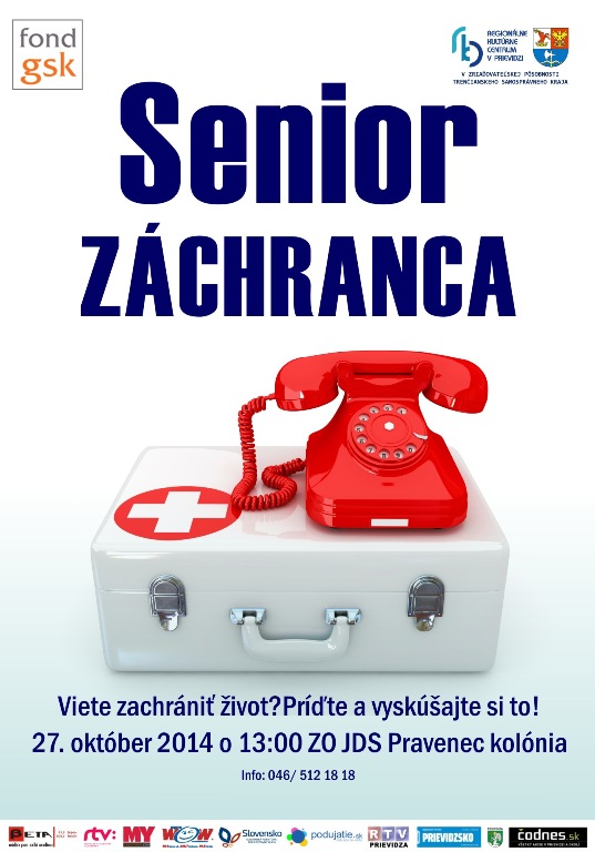 Senior záchranca - plagát