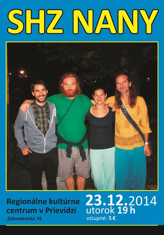Vianočný koncert SHZ Nany - plagát