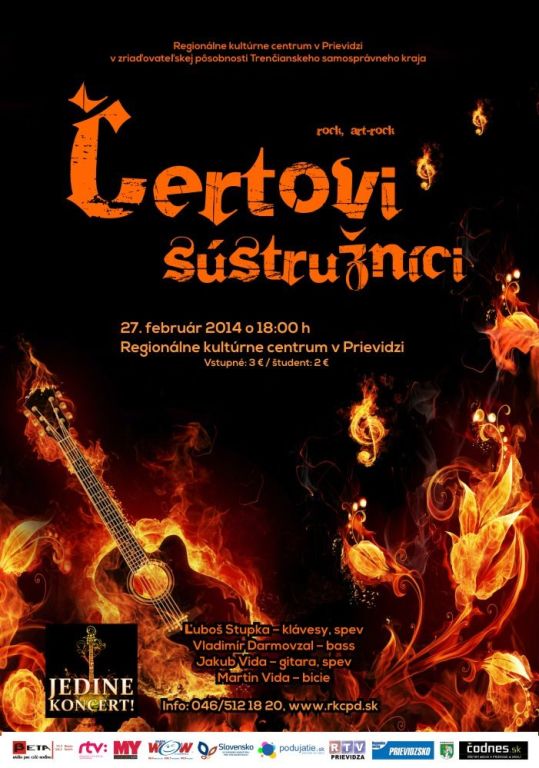 Štvrtok? Jedine koncert! Čertovi sústružníci - plagát