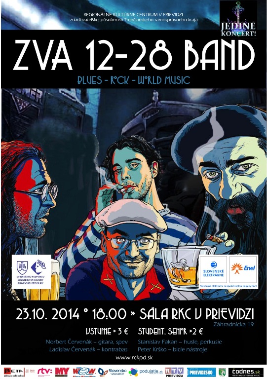 Štvrtok? Jedine koncert! ZVA 12-28 Band - plagát