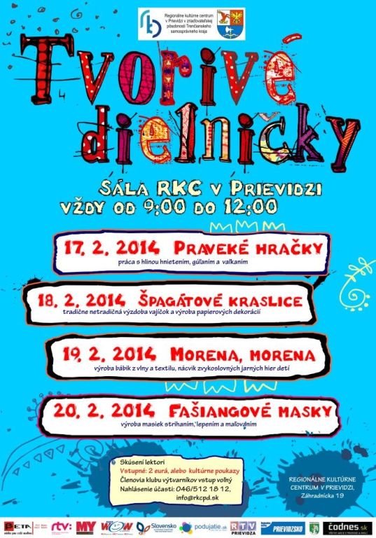 Tvorivé dielničky jar 2014 - plagát