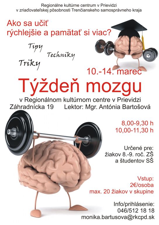 Týždeň mozgu - plagát