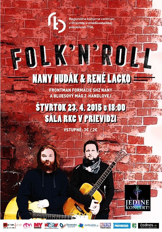 Štvrtok? Jedine koncert! Folk ´n´Roll - plagát