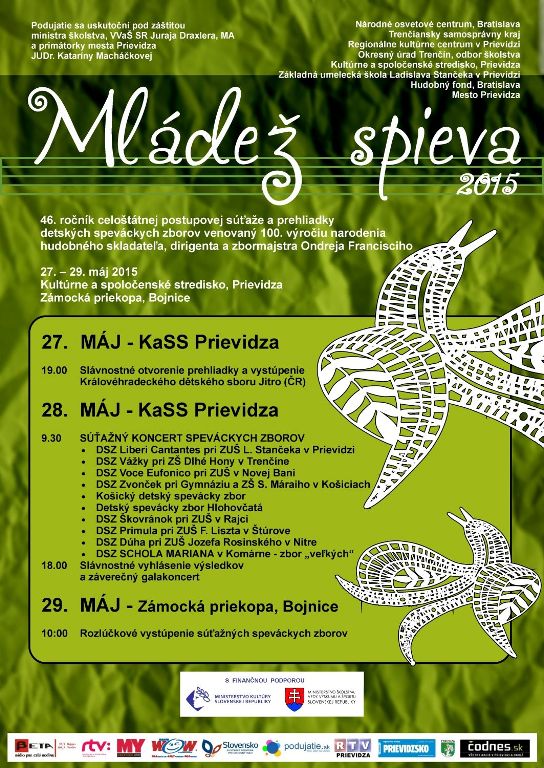 Mládež spieva 2015 - plagát