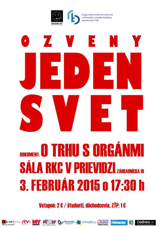 Ozveny Jedného sveta v Prievidzi - plagát