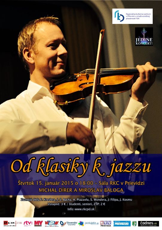 Štvrtok? Jedine koncert! Od klasiky k jazzu - plagát