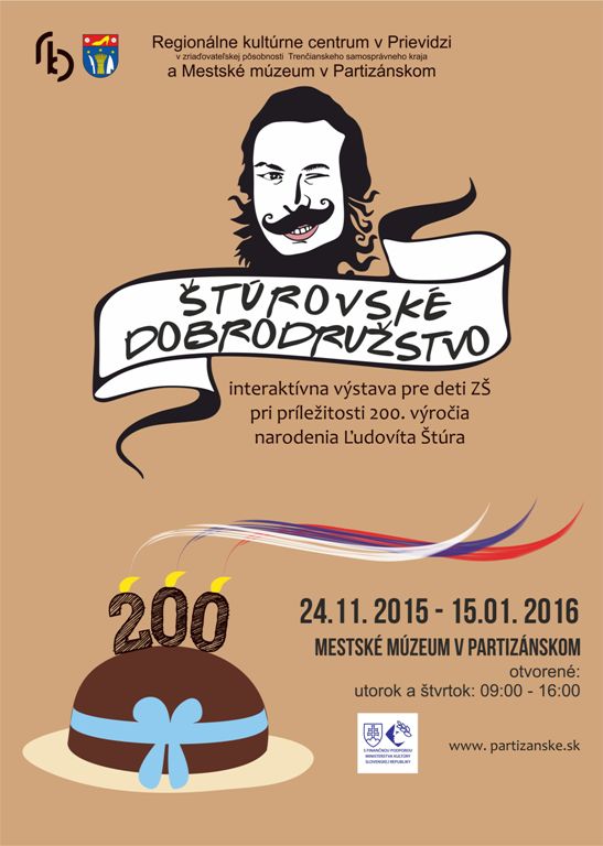 Výstava Štúrovské dobrodružstvo v Partizánskom - plagát