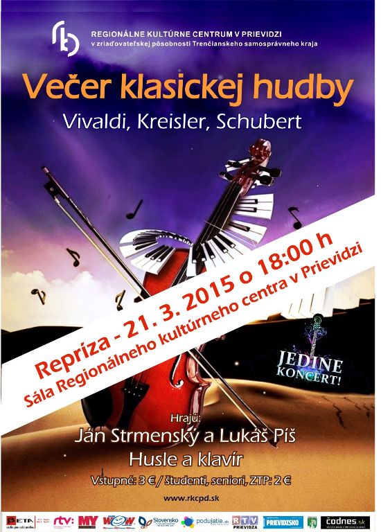 Večer klasickej hudby - plagát