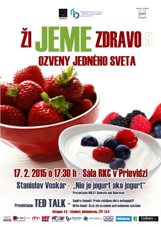 Ozveny Jedného sveta v Prievidzi / ŽiJeme zdravo 5 - plagát