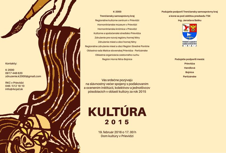 Kultúra 2015 - pozvánka