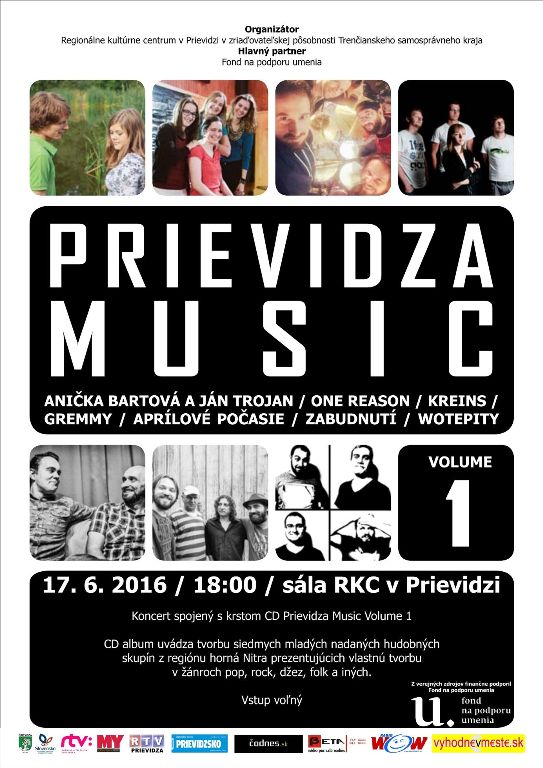Prievidza Music Volume 1 - plagát