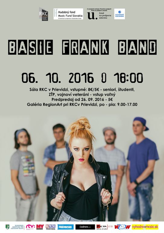 Štvrtok? Jedine koncert! Basie Frank Band - plagát