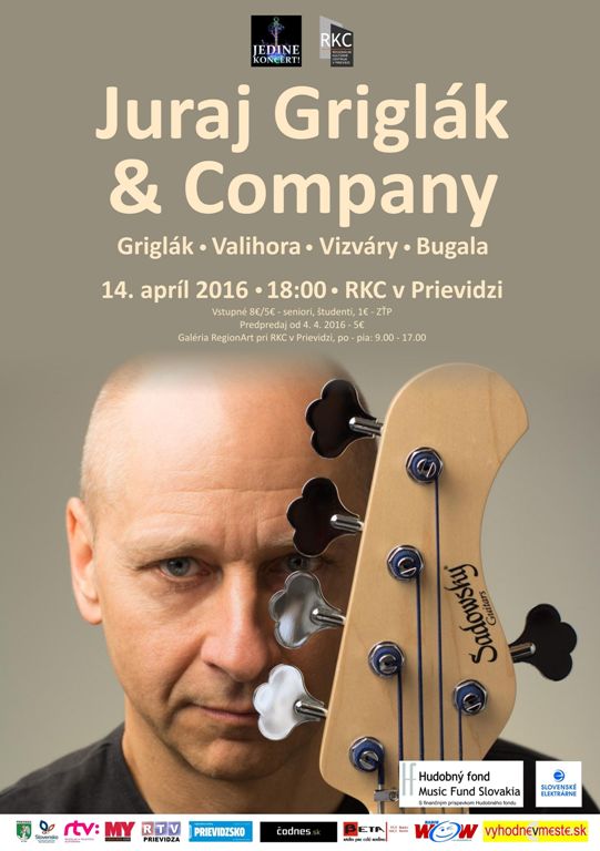 Štvrtok? Jedine koncert! Juraj Griglák & Company - plagát