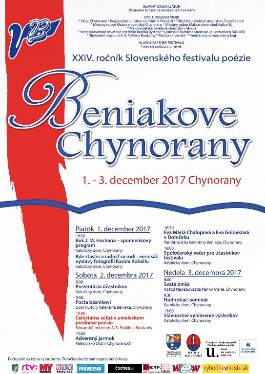 Beniakove Chynorany 2017 - plagát