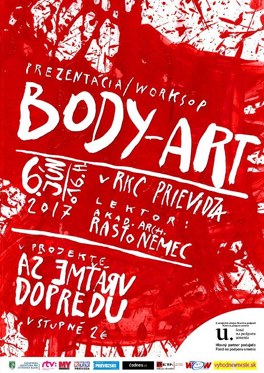 Workshop Vráťme sa dopredu - body art - plagát