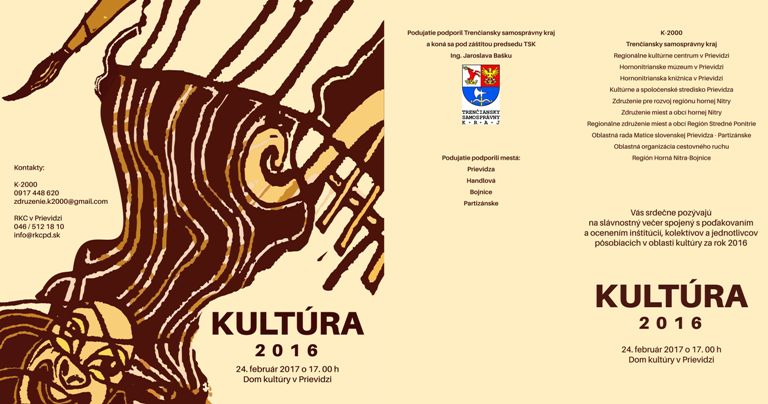 Kultúra 2016 - pozvánka