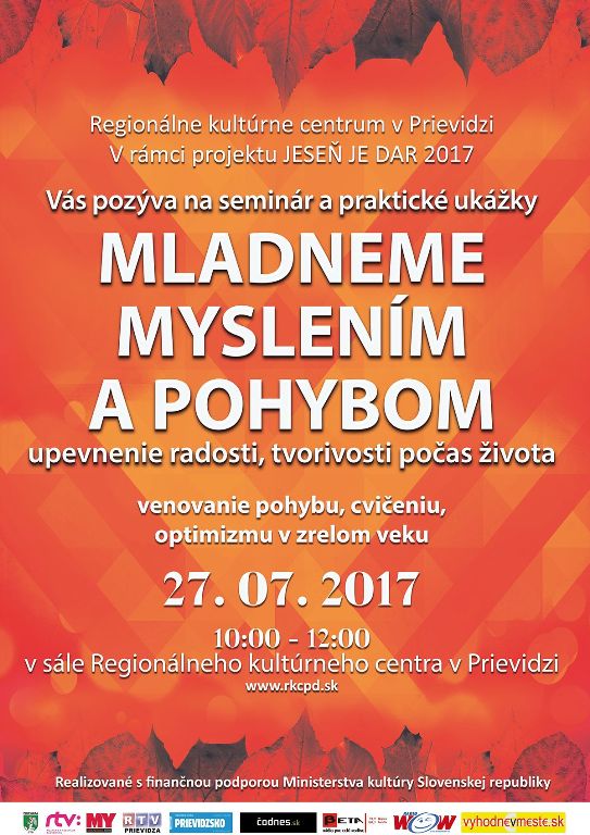Mladneme pohybom - plagát