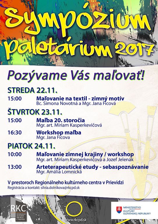 Paletárium / sympózium - plagát