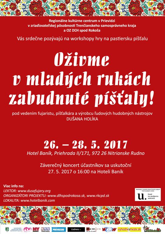 Oživme v mladých rukách zabudnuté píšťaly! - plagát