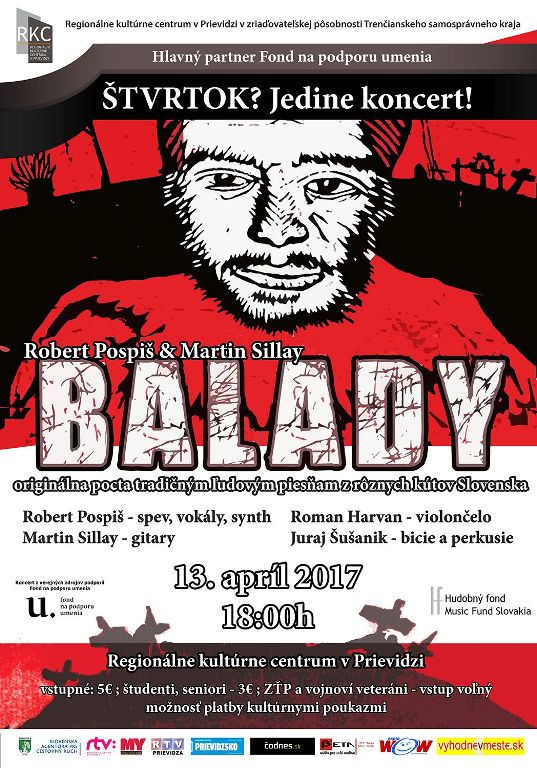 Štvrtok? Jedine koncert! Robert Pospiš & Martin Sillay - plagát
