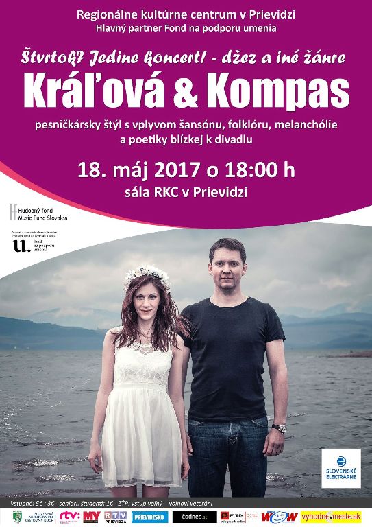 Štvrtok? Jedine koncert! Kráľová a Kompas - plagát