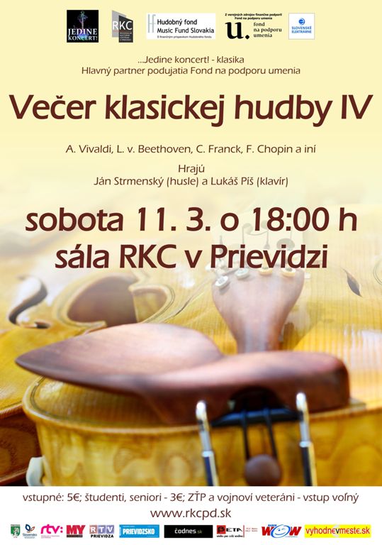 ...Jedine koncert! - klasika - Večer klasickej hudby IV