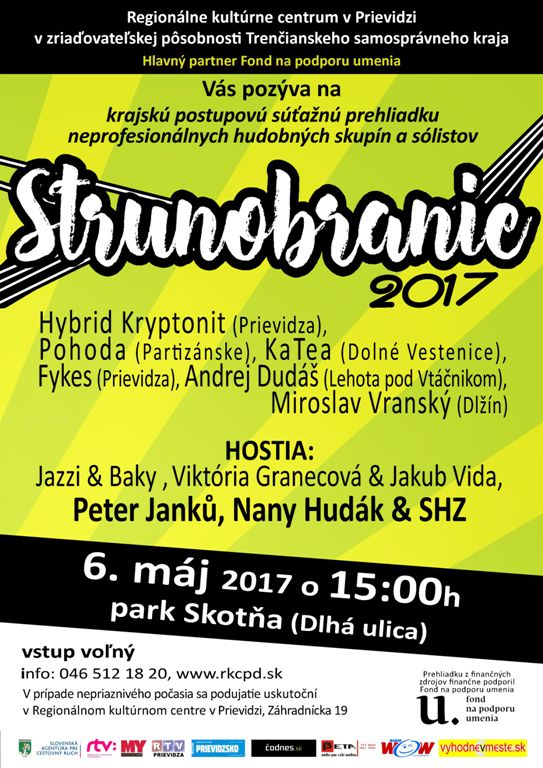 Strunobranie 2017 - plagát