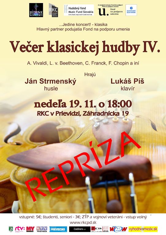Večer klasickej hudby IV. - repríza - plagát