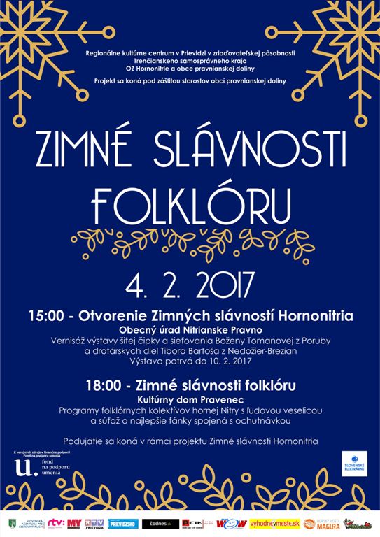 Zimné slávnosti folklóru - plagát