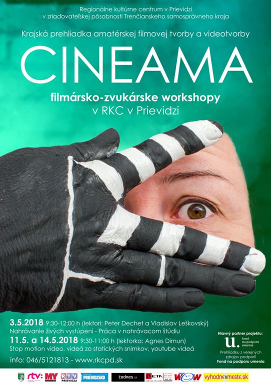 Cineama 2018 workshopy - plagát