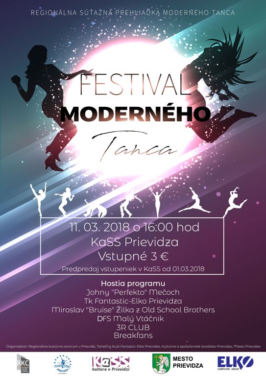 Festival moderného tanca - plagát