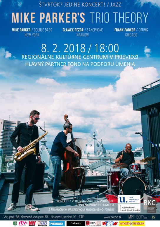 Štvrtok? Jedine koncert! Mike Parker´s Trio Theory - plagát