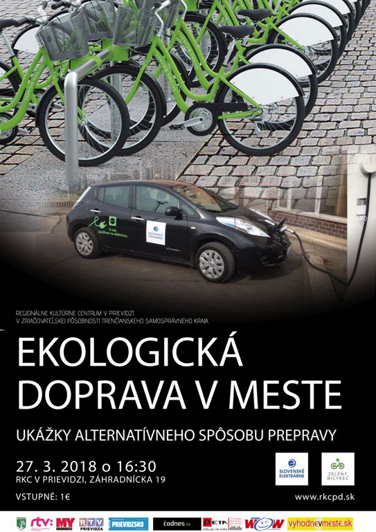 Ekologická doprava v meste - plagát