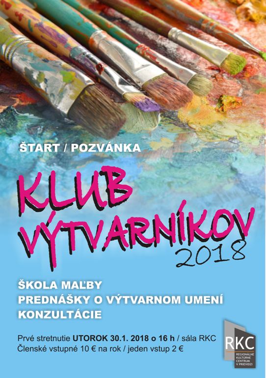 Klub výtvarníkov okr. Prievidza - plagát