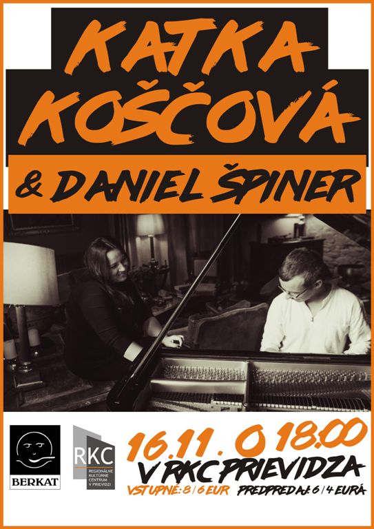 Koncert Katky Koščovej a Daniela Špinera - plagát