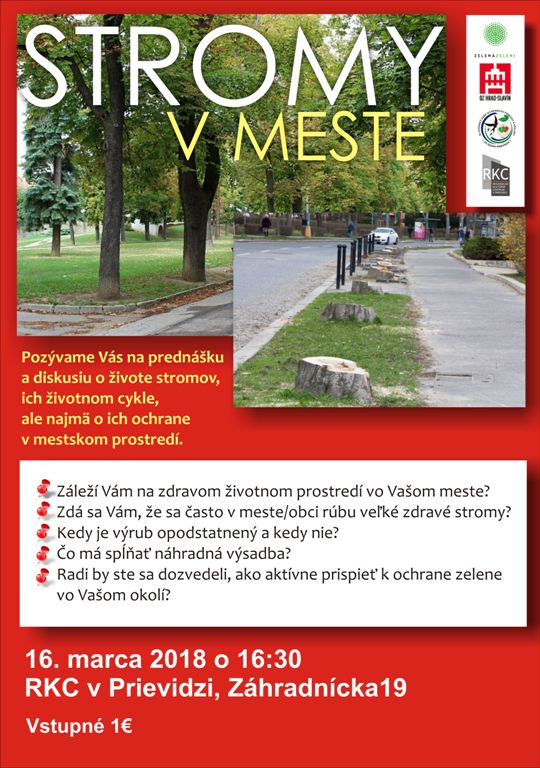 Stromy v meste - plagát