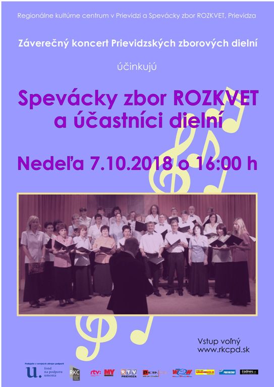 Prievidzské zborové dielne - koncert - plagát