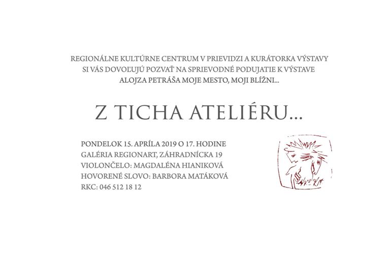 Soirée k výstave - pozvánka