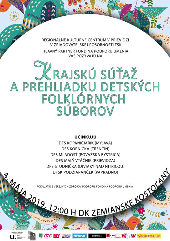 Krajská prehliadka detských folklórnych súborov - plagát