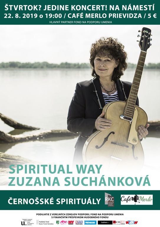 Štvrtok? Jedine koncert! Na námestí: SPIRITUAL WAY Zuzana Suchánková - plagát