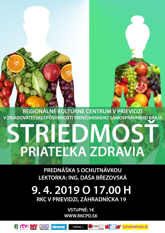 Striedmosť priateľka zdravia - plagát