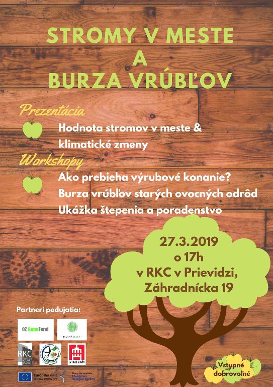Stromy v meste a burza vrúbľov - plagát