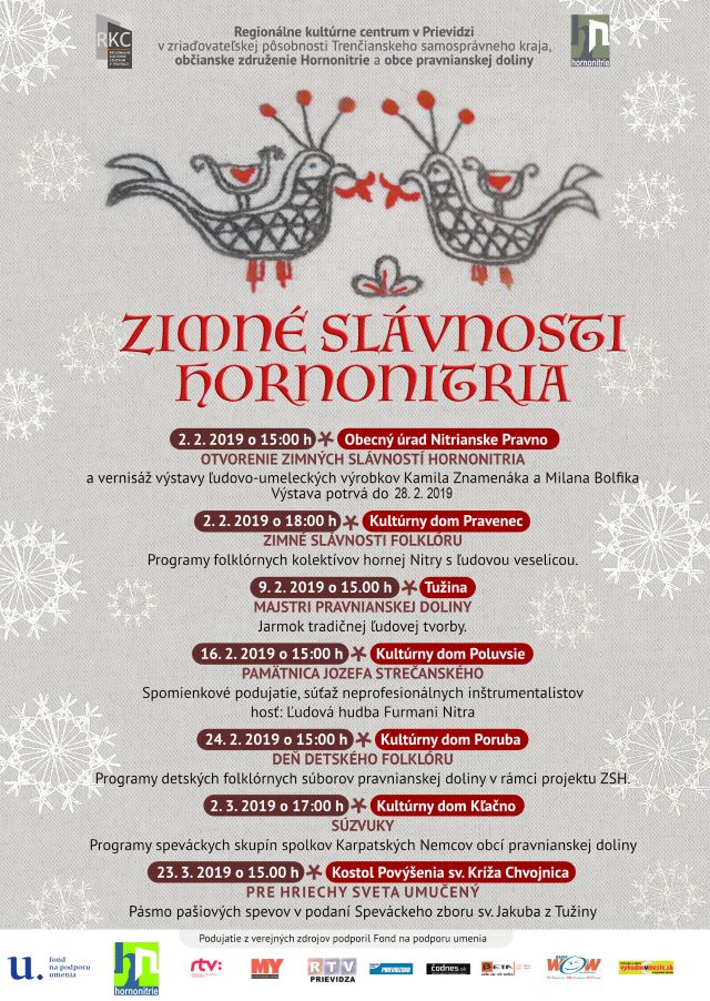 Zimné slávnosti Hornonitria - plagát