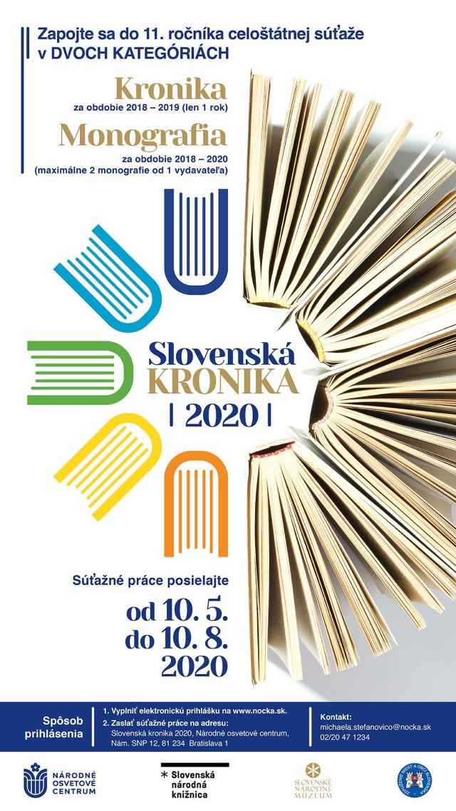 Súťaž Slovenská kronika 2020 - plagát