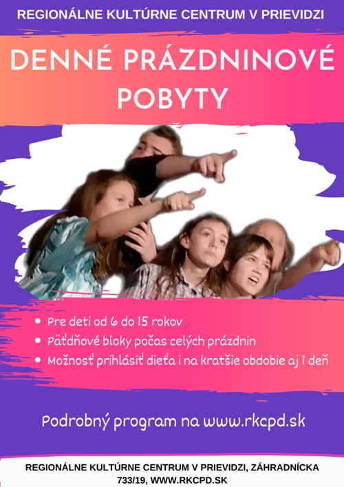 Denné prázdninové pobyty 2020
